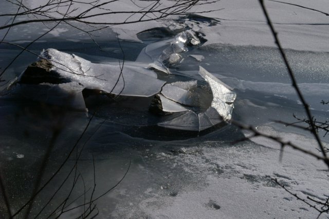 Winter 2005-06 an der Staustufe